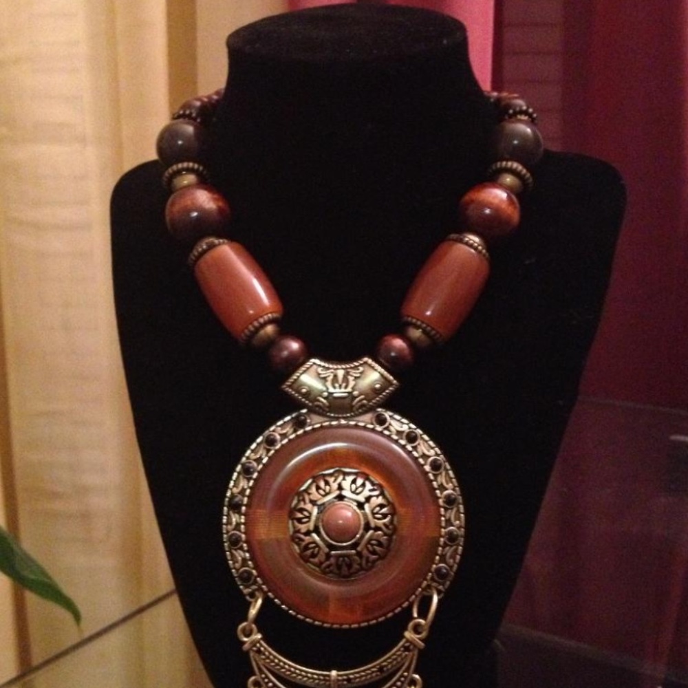 BRAND NEW Brown traditional Egyptian Necklace